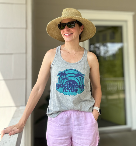2023 Yacht Rock Revue Tank Grey with Blue