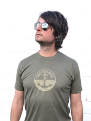 (SIZE SMALL ONLY) Anchor Logo Tee in Army Green